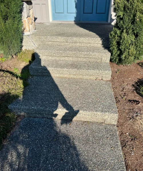 Exposed Aggregate Entry Porch And Steps Replacement in Everett 